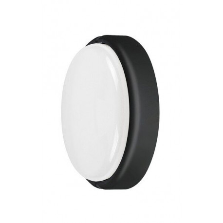 svietidlo Hort LED 15W 4000K 190mm kruh na povrch čierne IP54