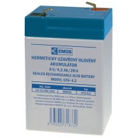 batéria ACCU 6V/4,2Ah (70 x 48 x 101 mm)