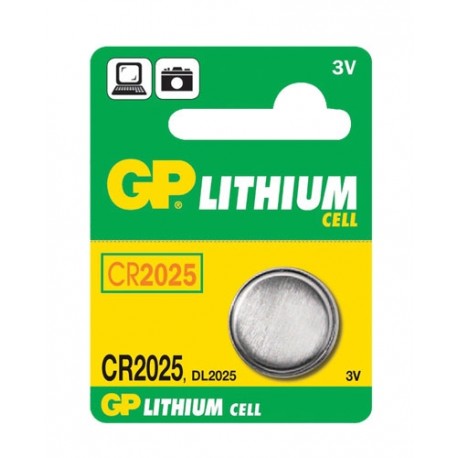batéria GP CR 2025 líthiové gomb.