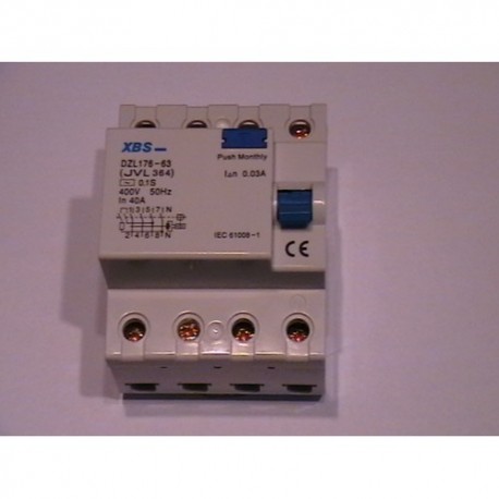 chránič 4P XBS FI25/3N/30mA