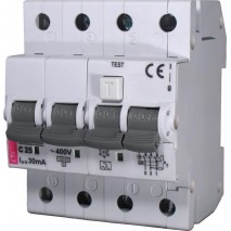 chránič prúdový KZS-4M 16C/3N/AC 30mA s ističom