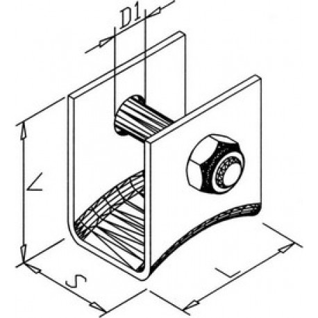 držiak kotevný KD nerez so šrubou (bal.100ks)