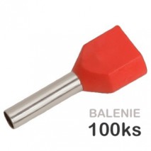 dutinka CU HI 2x1,5mm2 červená E13IR (2x1,5/8)
