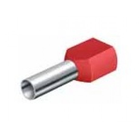 dutinka CU HI 2x1mm2 červená  E90i (2x1/8)
