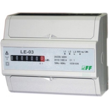 elektromer 3-fáz. 7MOD/100A mech (LE-03)