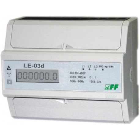 elektromer 3-fáz.7MOD LE-03d X/5A dig. nepriamy