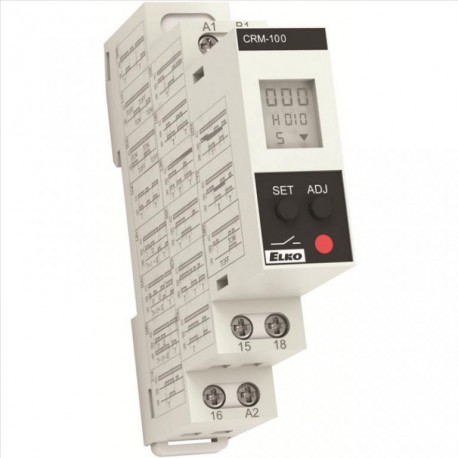 ELKO relé multif. dig.CRM-100 8A 24-240V AC/DC 17 funkcií