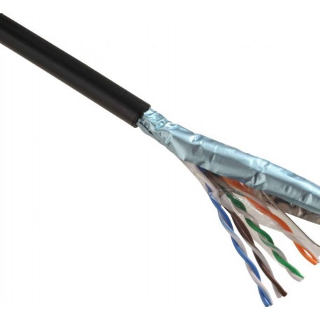 kábel FTP OPTRO-NET Cat.5e tienený EXTERIER čierny