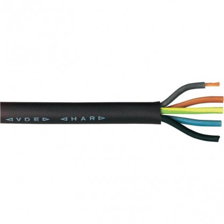 kábel gumený H07RN -  F 5 x 1,5 (100m)