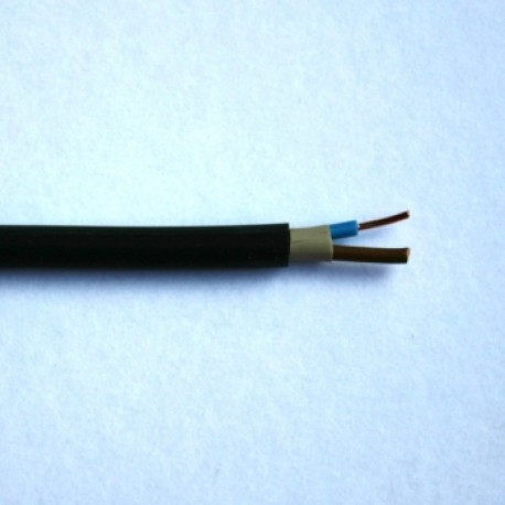 kábel medený CYKY-O 2x 2,5 (modrá+hnedá)