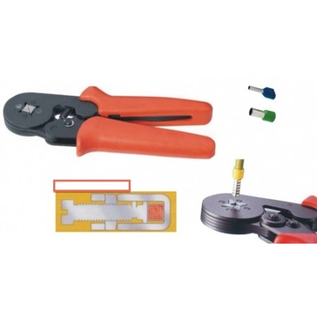 Kliešte lisovacie ERVN 10 0,08-10mm2