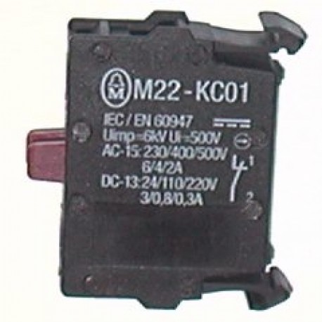 kontakt vypínací M22-KC01 do krabice+