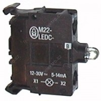 LED M22 - LEDC - B 12-30V modrá do krabice