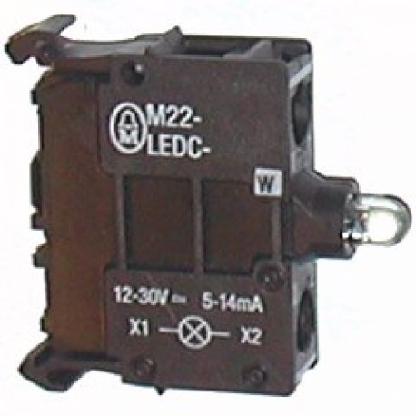LED M22 - LEDC - W 12-30V biela do krabice