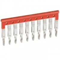 mostík prepoj. zhora VK3 4mm2/10p šírky 6mm červený