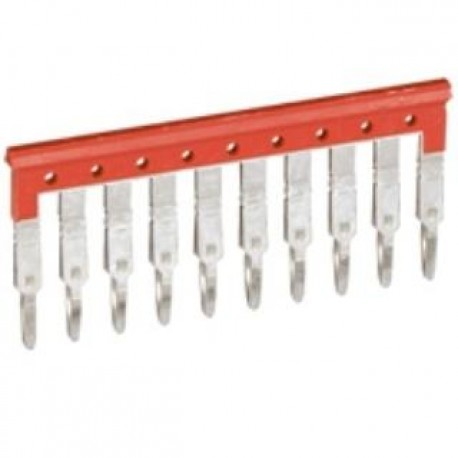 mostík prepoj. zhora VK3 4mm2/10p šírky 6mm červený