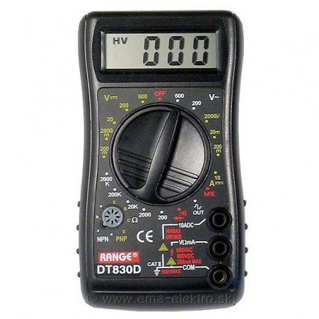 multimeter digit. DT830D