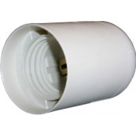 objímka plast. SE270 E27 hladká biela (bal 25ks)