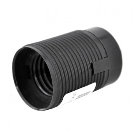 objímka plastová E27 190.7200G  vonk.závit čierna