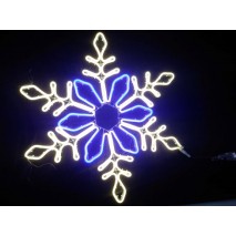 ozdoba NE24IP864 LED snowflake (vločka modro-tepla-biela) 78x78cm !!