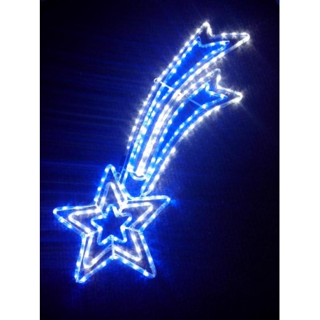 ozdoba VO-1402 LED shooting comet (kométa modrá) 118x45cm
