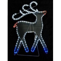 ozdoba VO-REINDEER acrylic reindeer (sob 3-far.) aj samostojaci 47x70cm