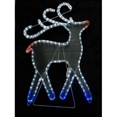 ozdoba VO-REINDEER acrylic reindeer (sob 3-far.) aj samostojaci 47x70cm