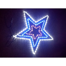 ozdoba VO-24FKY6 LED 3-color star (3-far.hviezda) blik. priemer 84cm