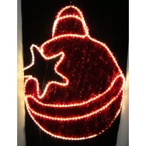 ozdoba VO- LED christmas ball guľa 120x100cm (18HC023) s čeč.