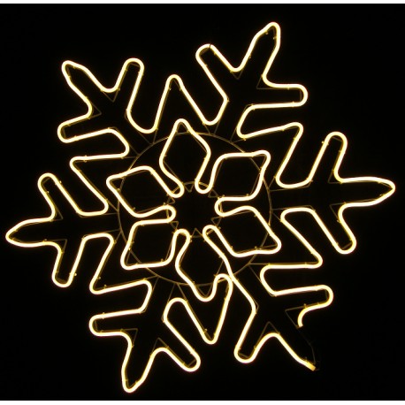 ozdoba VO-NEON LED snowflake (vločka 1-far WW) 78x70cm (18NH06WW)