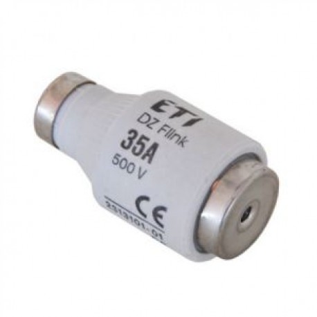 poistka - patróna D III - 40 A (E33) slimák-pomalá