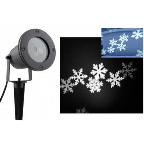 projektor PR-LED MIX vločky 8,4W/5m kábel 250V IP65