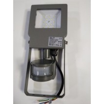 reflektor GLT-LED-10W/NW/5000K/SMD PROFI IP65 sivý  PIR