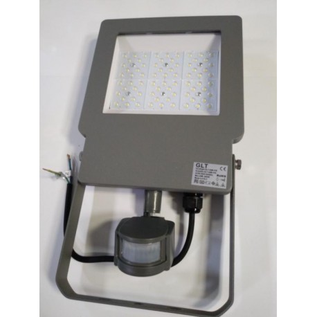 reflektor GLT-LED-50W/NW/5000K/SMD PROFI IP65 sivý PIR