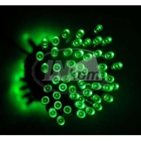 reťaz ext.LED100 10m/240V čier.káb/B green zelená ISKRIVÁ