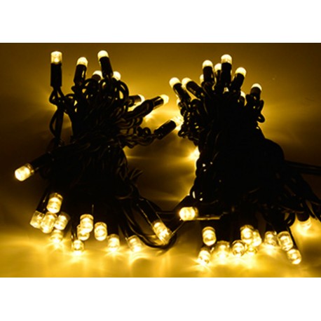 reťaz ext.LED100 10m/240V čier.káb/WW teplá biela ISKRIVÁ