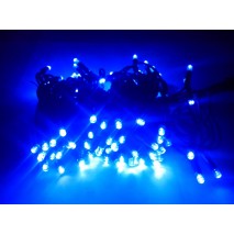 reťaz ext.LED100 10m/240V zel.káb/BLUE modrá