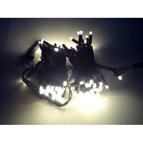 reťaz ext.LED100 10m/240V zel.káb/WW teplá biela