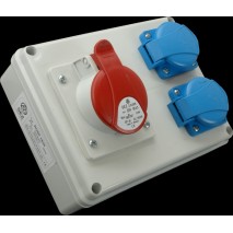 rozvodnica ROSP 1630 1x16A/4K+2x230V  IP54