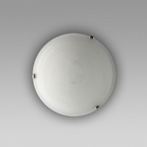 svietidlo 1xE27/60W Alabaster biela/chróm UFO-D300 (K)