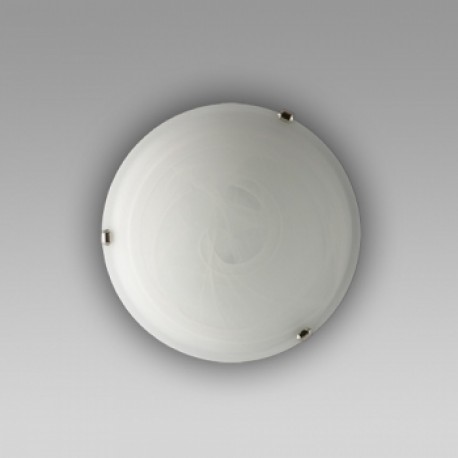 svietidlo 1xE27/60W Alabaster biela/chróm UFO-D300 (K)