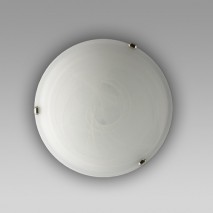 svietidlo 2xE27/60W Alabaster biela/chróm UFO-D400 (K)
