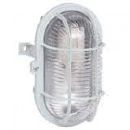 svietidlo BEBILUX  OVAL  60W plast biely IP44