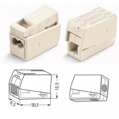 svorka lustrová 224112 2,5 mm (LKL-2-1) 2-vodiče+ lanko