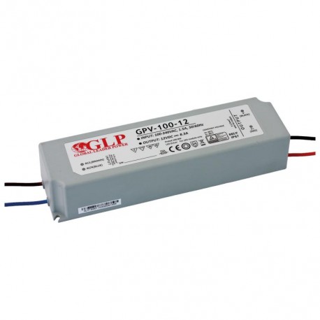 transf.el. LED GPV 12V 100W IP67 (190x53x37)