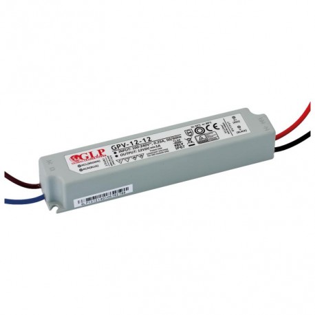 transf.el. LED GPV 12V 12W IP67 (130x25x20)