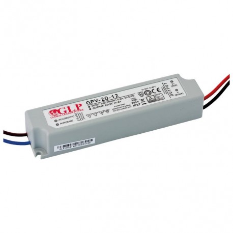 transf.el. LED GPV 12V 20W IP67 (140x32x25)