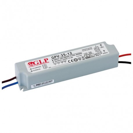 transf.el. LED GPV 12V 35W IP67 (149x32x28)