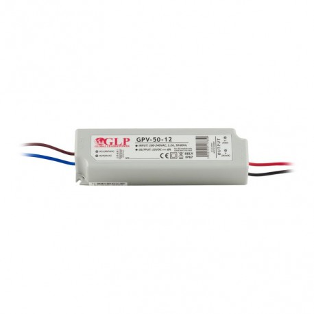 transf.el. LED GPV 12V 50W IP67 (148x40x30)