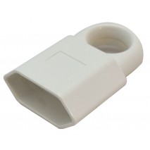 zásuvka spojov. plochá 250V TCSALH biela